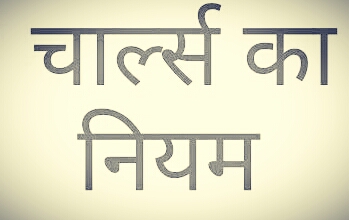 चार्ल्स का नियम (Charles Law)